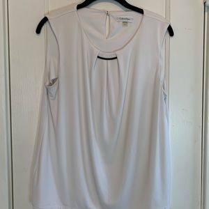 Calvin Klein. Suit separate. White. Size Large